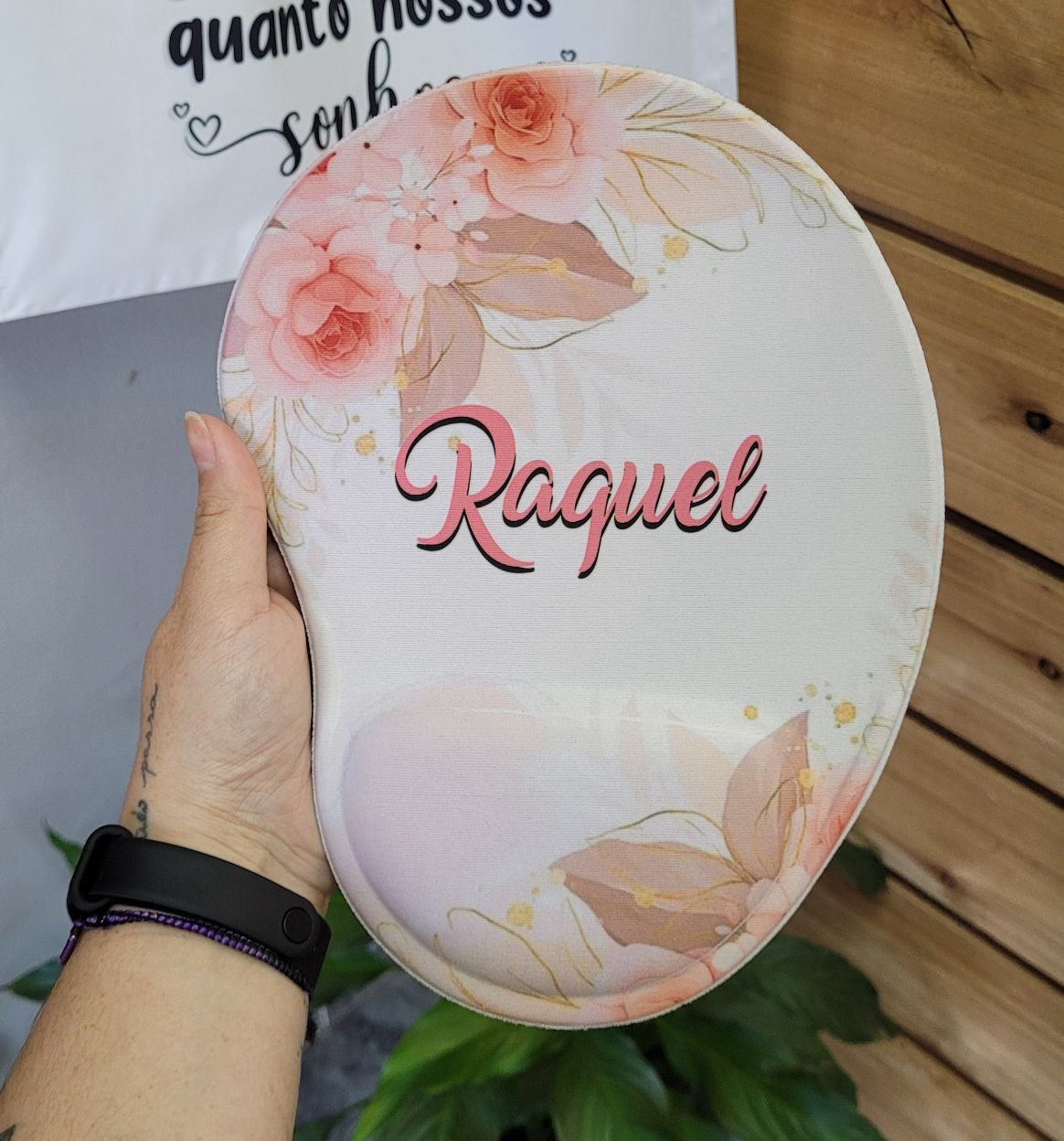 Mousepad com apoio
