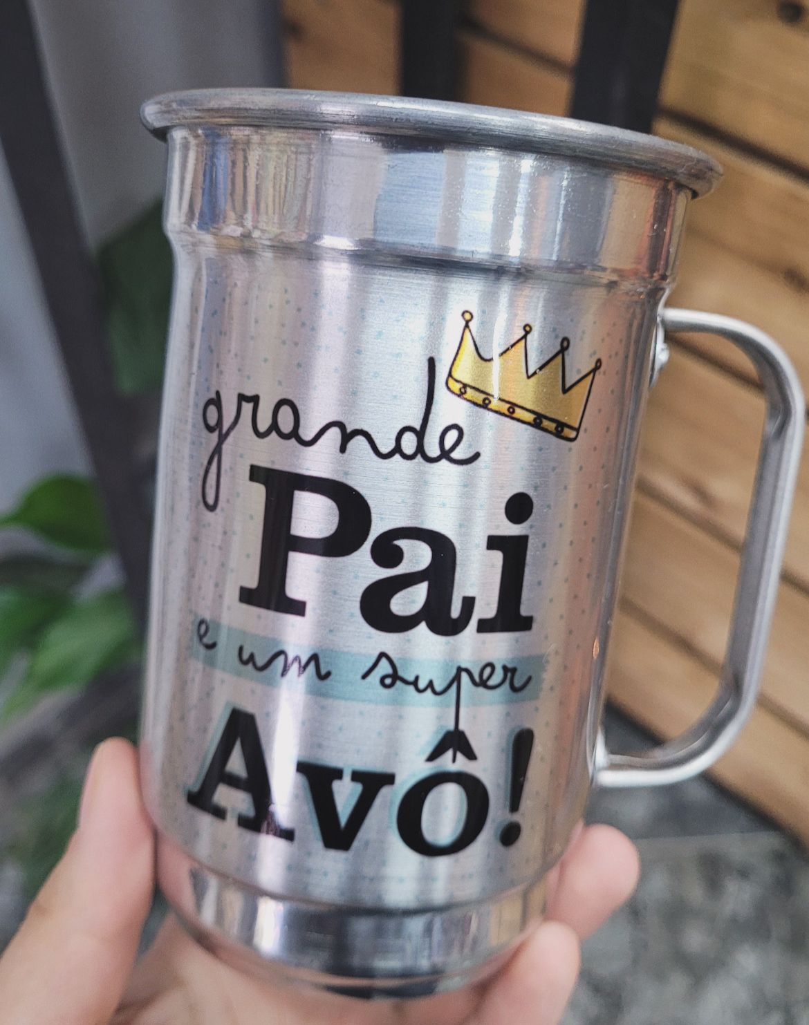 Caneca de chope em alumínio